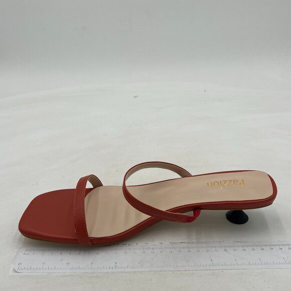 Pazzion Shoes - Pazzion Women Chic Square Open Toe Low Heel Slide Mules Dual Straps Slip On Kitt